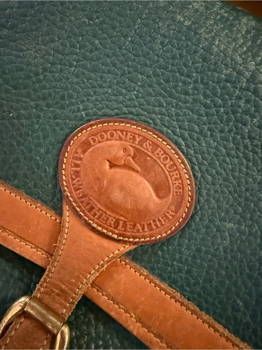 Vintage Dooney & Bourke green bag - Picture 5 of 12